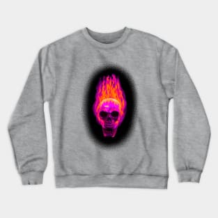 Flaming skull Crewneck Sweatshirt